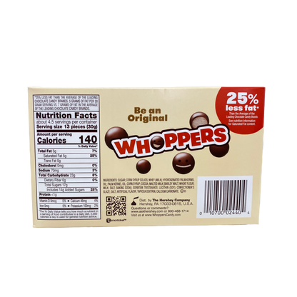 Whoppers Original Malted Milk Balls Candies 5oz Pack of 3