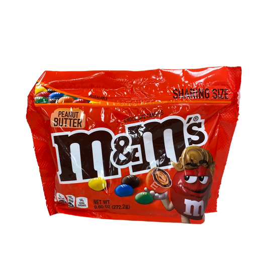 M&Ms Peanut Butter Chocolate Candies Sharing Size 9.6oz