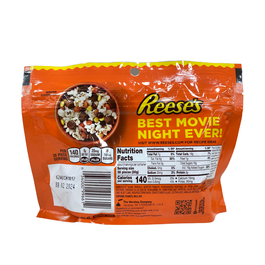 Reese's Pieces Peanut Butter Crunchy Shell Coated Candy 9.9oz