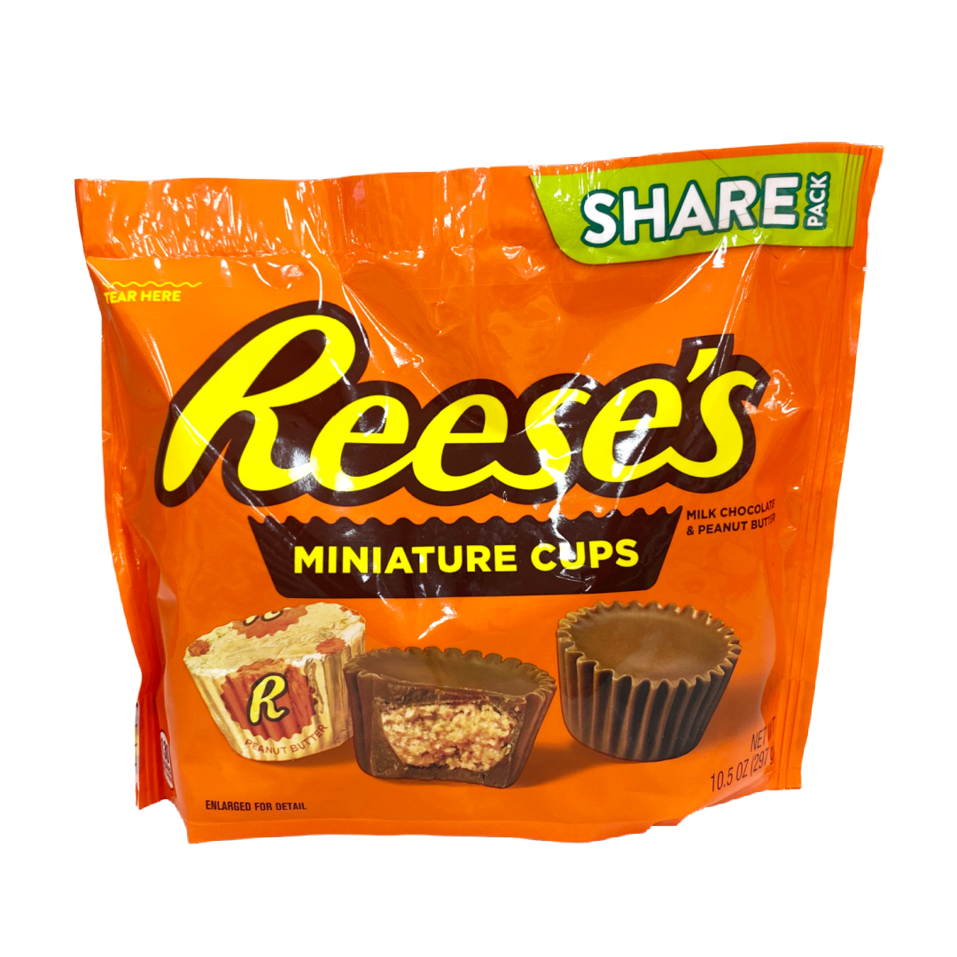 Reese's Milk Chocolate Peanut Butter Miniature Cups Candy 10.5 oz