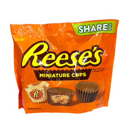 Reese's Milk Chocolate Peanut Butter Miniature Cups Candy 10.5 oz