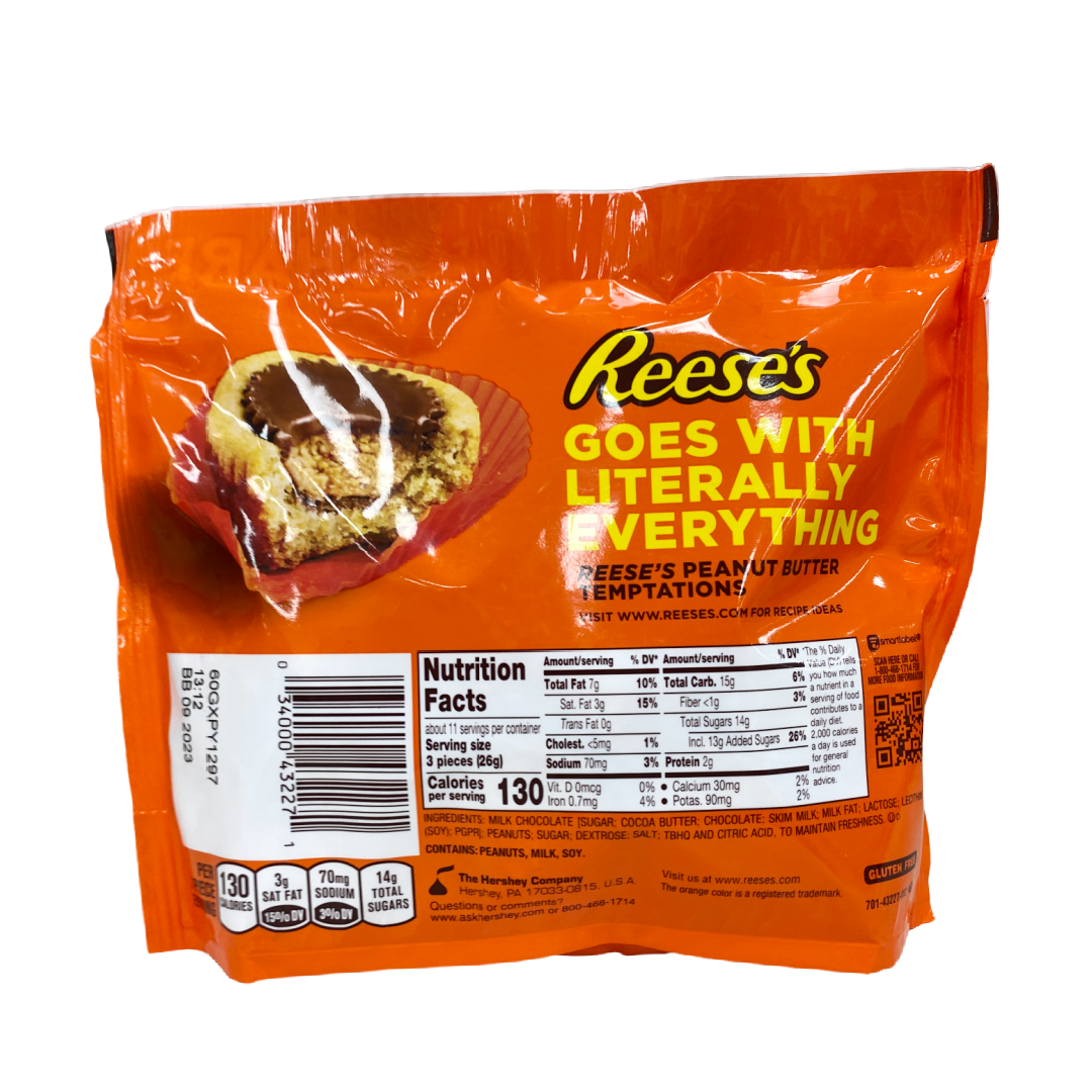 Reese's Milk Chocolate Peanut Butter Miniature Cups Candy 10.5 oz