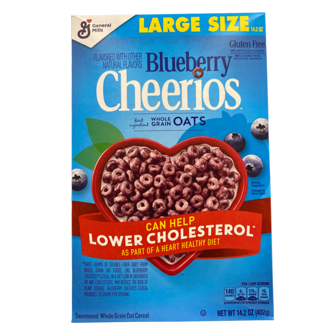 General Mills Cheerios Large Size Gluten-free Blueberry Cereal 14.2 oz box