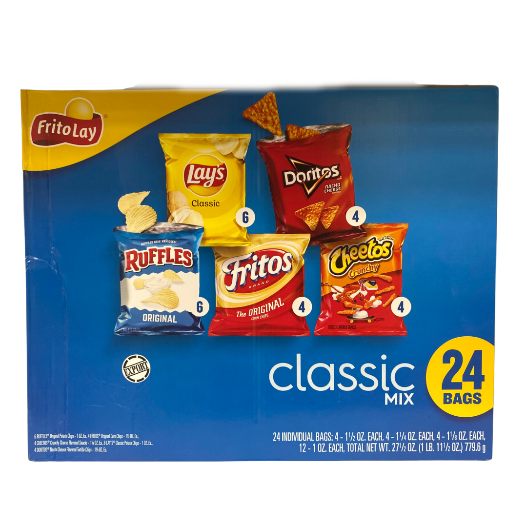 Frito Lay Bold Box Potato Chips Mix American Crisps Cheetos Doritos 24 Bags