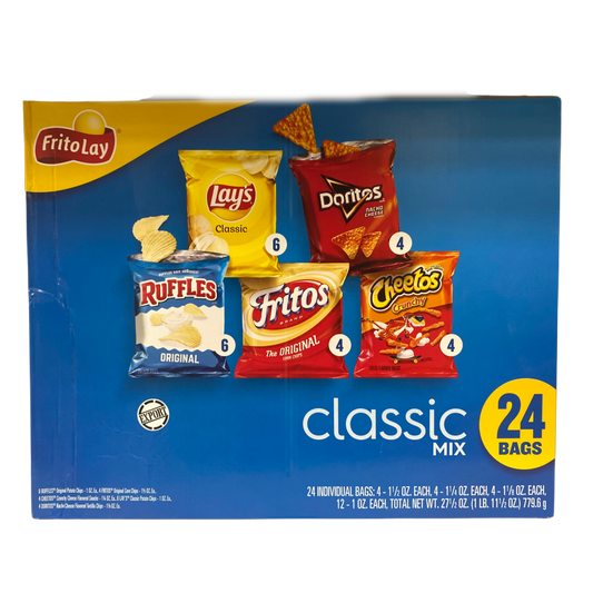 Frito Lay Bold Box Potato Chips Mix American Crisps Cheetos Doritos 24 Bags