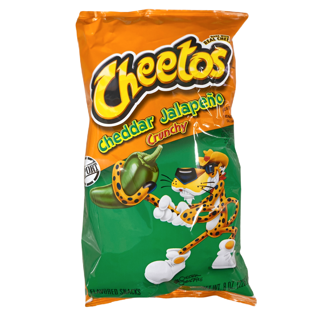 Cheetos Crunchy Cheddar Jalapeno Cheese Flavored Snacks 8.5 oz bag