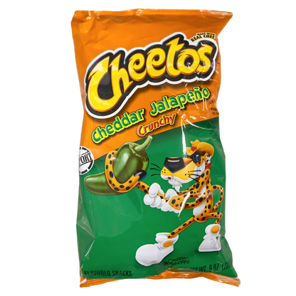 Cheetos Crunchy Cheddar Jalapeno Cheese Flavored Snacks 8.5 oz bag