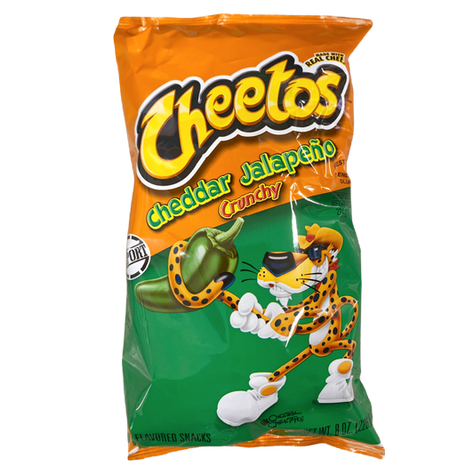 Cheetos Crunchy Cheddar Jalapeno Cheese Flavored Snacks 8.5 oz bag