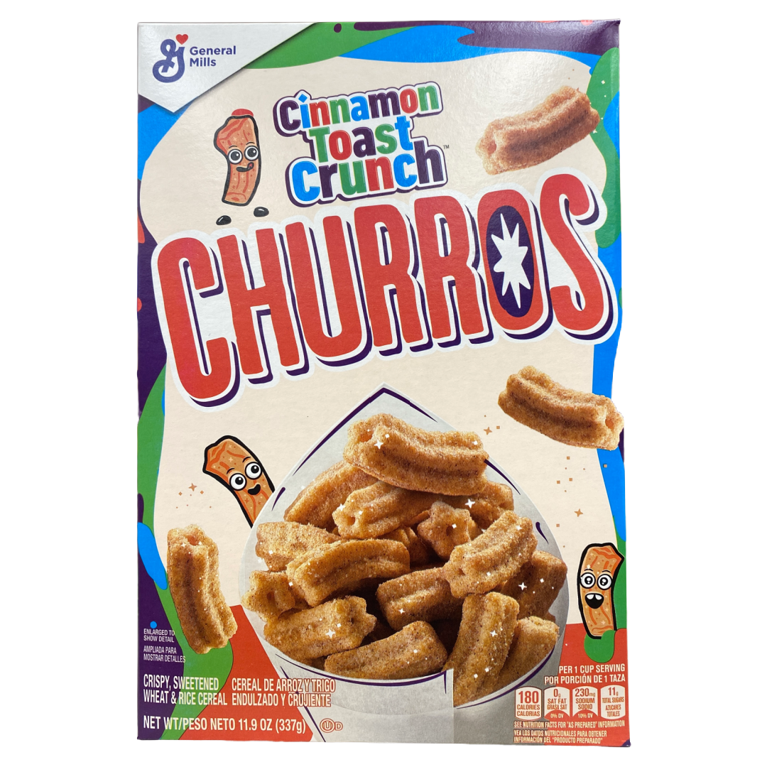 General Mills Cinnamon Toast Crunch Churros American Cereal 11.9 oz box