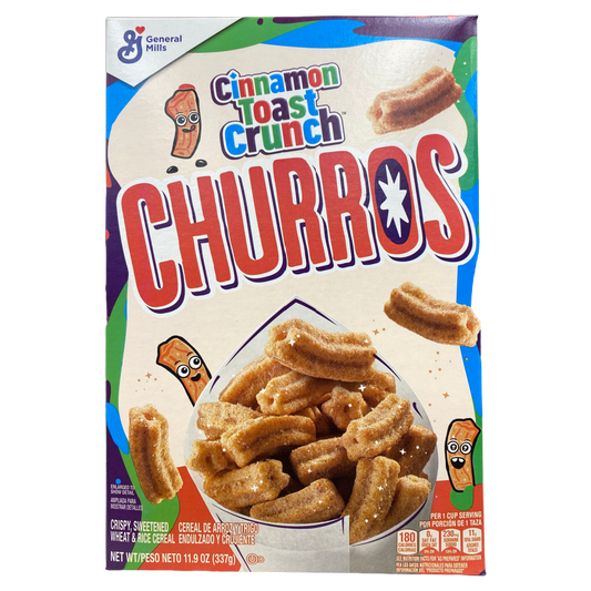 General Mills Cinnamon Toast Crunch Churros American Cereal 11.9 oz box