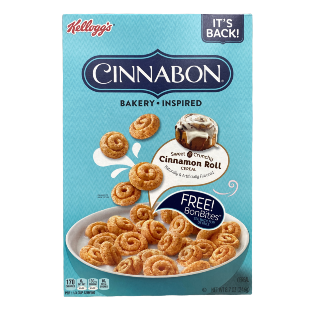 Kellogg's Cinnabon Bakery Inspired Cinnamon Roll Cereal 8.7oz