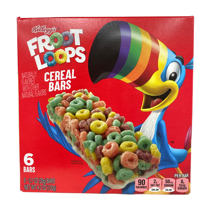 Froot Loops Cereal Bars 0.7 oz 6 ct package