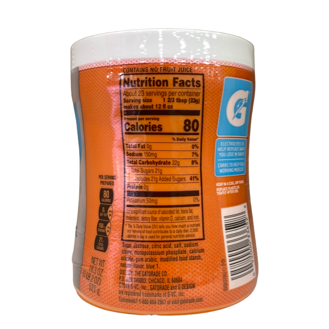 Gatorade Frost Glacier Freeze Thirst Quencher Powder Sports Drink 18.3 oz canister