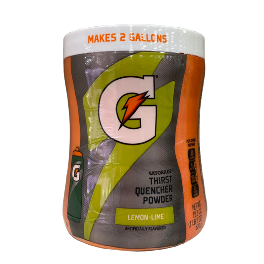 Gatorade Frost Lemon Lime Quencher Powder Sports Drink 18.3 oz canister