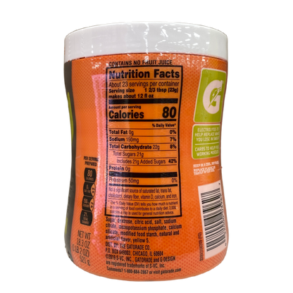 Gatorade Frost Lemon Lime Quencher Powder Sports Drink 18.3 oz canister