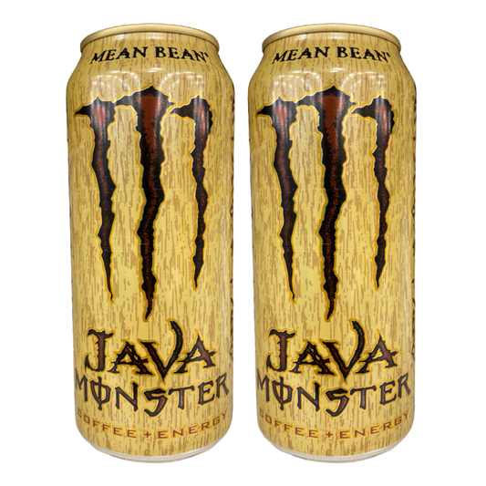 Monster Java Mean Bean Coffee and Energy Drink 15 fl oz cans X 2