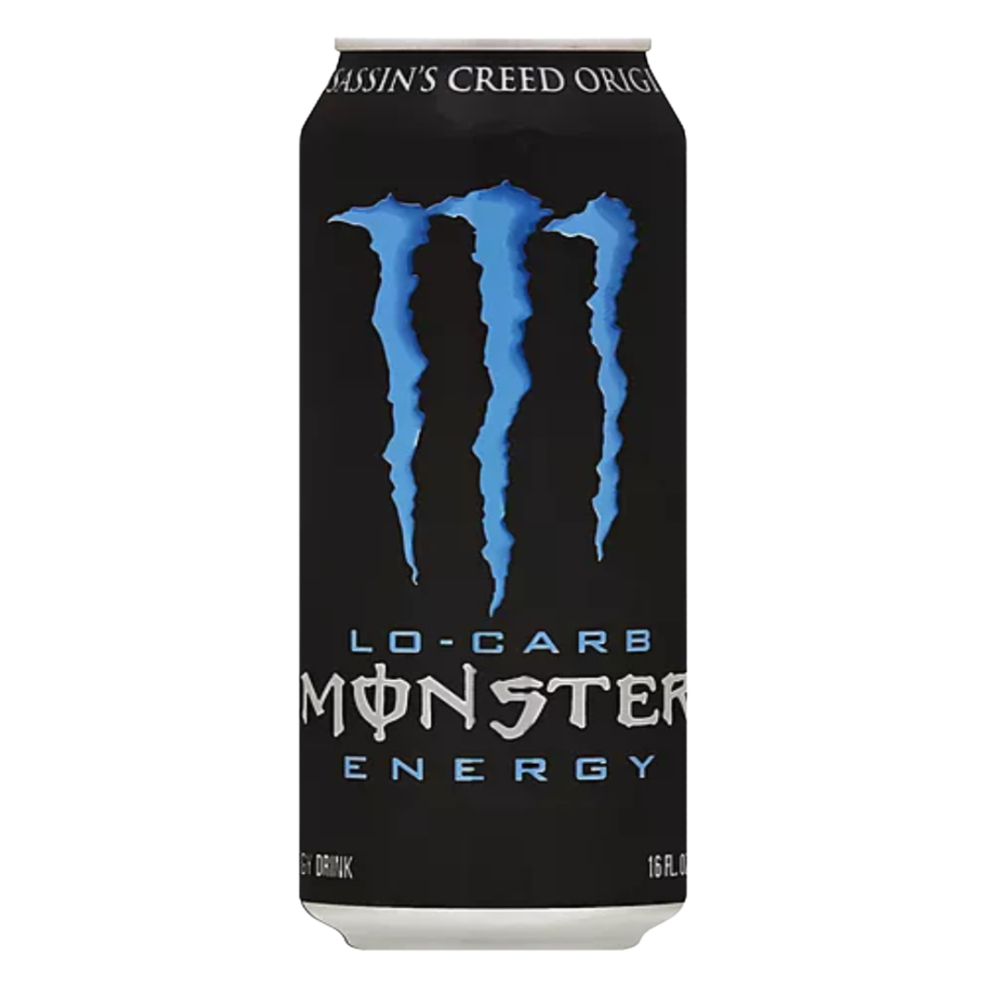 Monster Lo-Carb Taurine and Ginseng Energy Drink 16 fl oz can