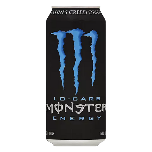 Monster Lo-Carb Taurine and Ginseng Energy Drink 16 fl oz can