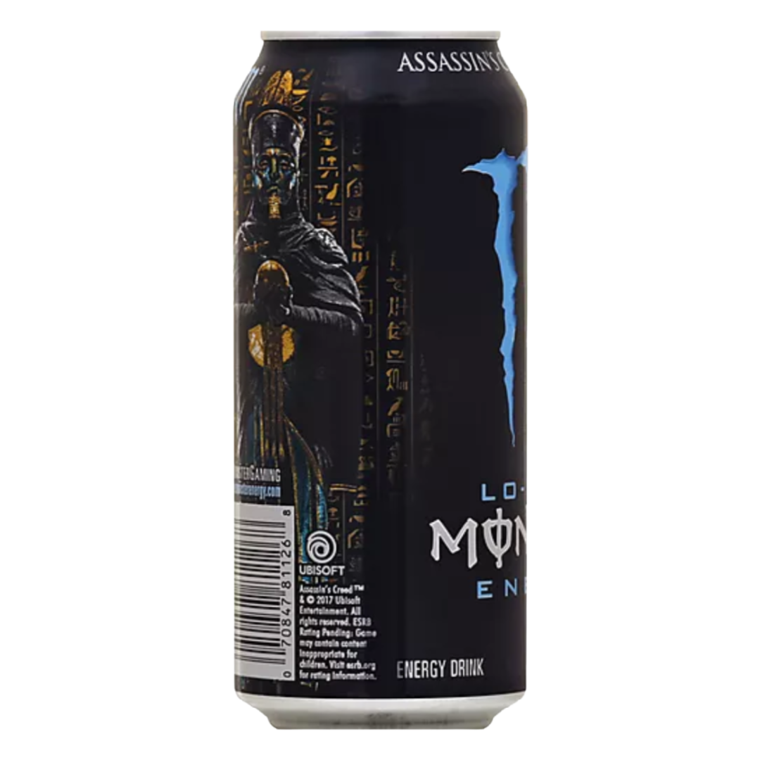 Monster Lo-Carb Taurine and Ginseng Energy Drink 16 fl oz can