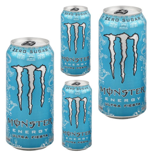 Monster Energy Zero Sugar Ultra Fiesta Energy Drink 16 fl oz can X 4