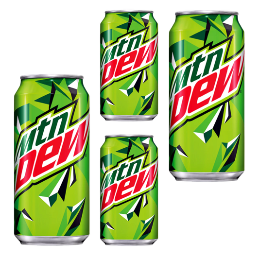 Mountain Dew Citrus Soda Pop, 12 fl oz Cans, Pack of 4