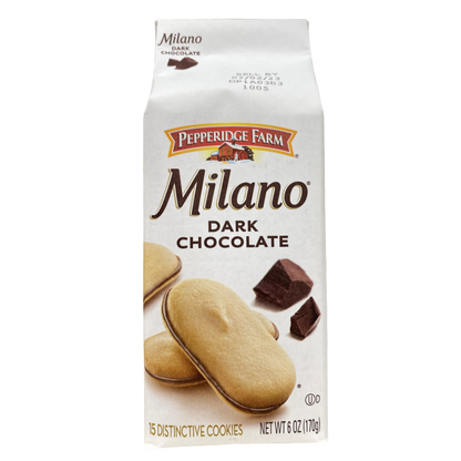 Pepperidge Farm Milano Dark Chocolate Cookies 6oz bag