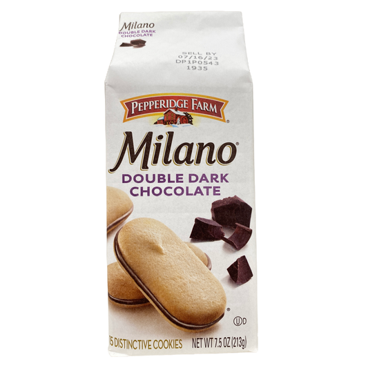 Pepperidge Farm Milano Double Dark Chocolate Cookies 7.5 oz bag