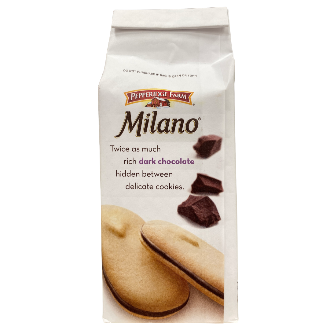 Pepperidge Farm Milano Double Dark Chocolate Cookies 7.5 oz bag