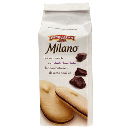 Pepperidge Farm Milano Double Dark Chocolate Cookies 7.5 oz bag