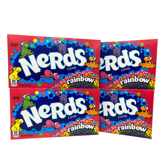 Wonka Nerds Rainbow American Kids Candy 5 oz Box/set of 4