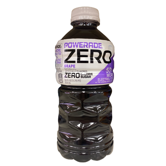 Powerade Zero Grape Flavor Sports Drink 28 fl oz bottle