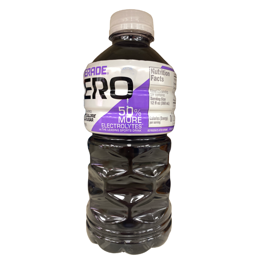 Powerade Zero Grape Flavor Sports Drink 28 fl oz bottle