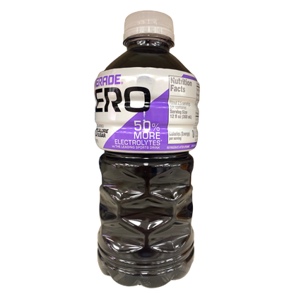 Powerade Zero Grape Flavor Sports Drink 28 fl oz bottle