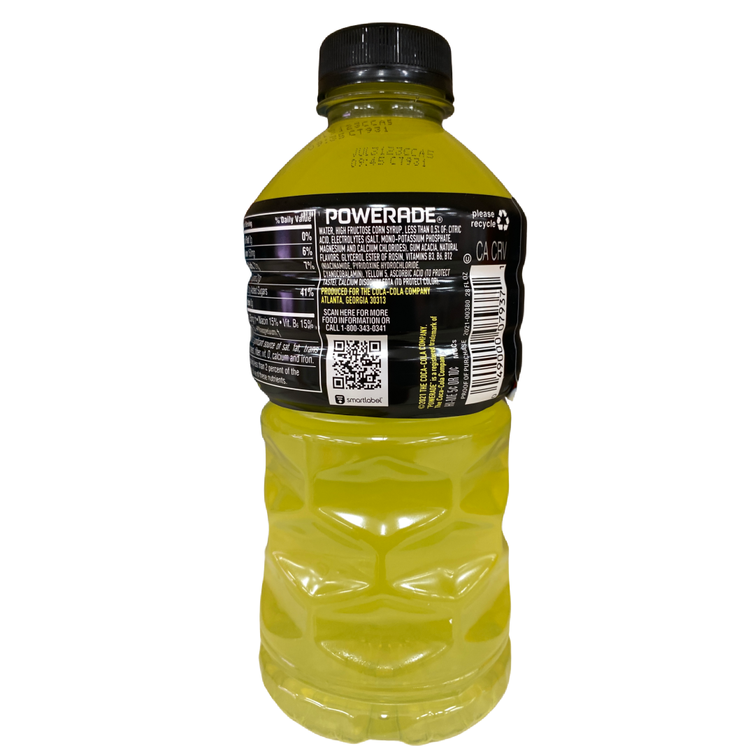 Powerade Lemon Lime Sports Drink 28 fl oz bottle