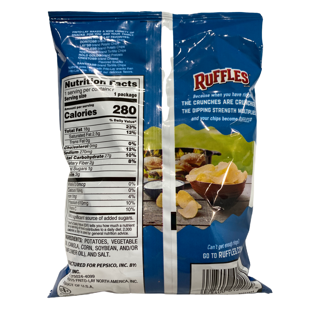 Ruffles Original Potato Chips 1.oz bag