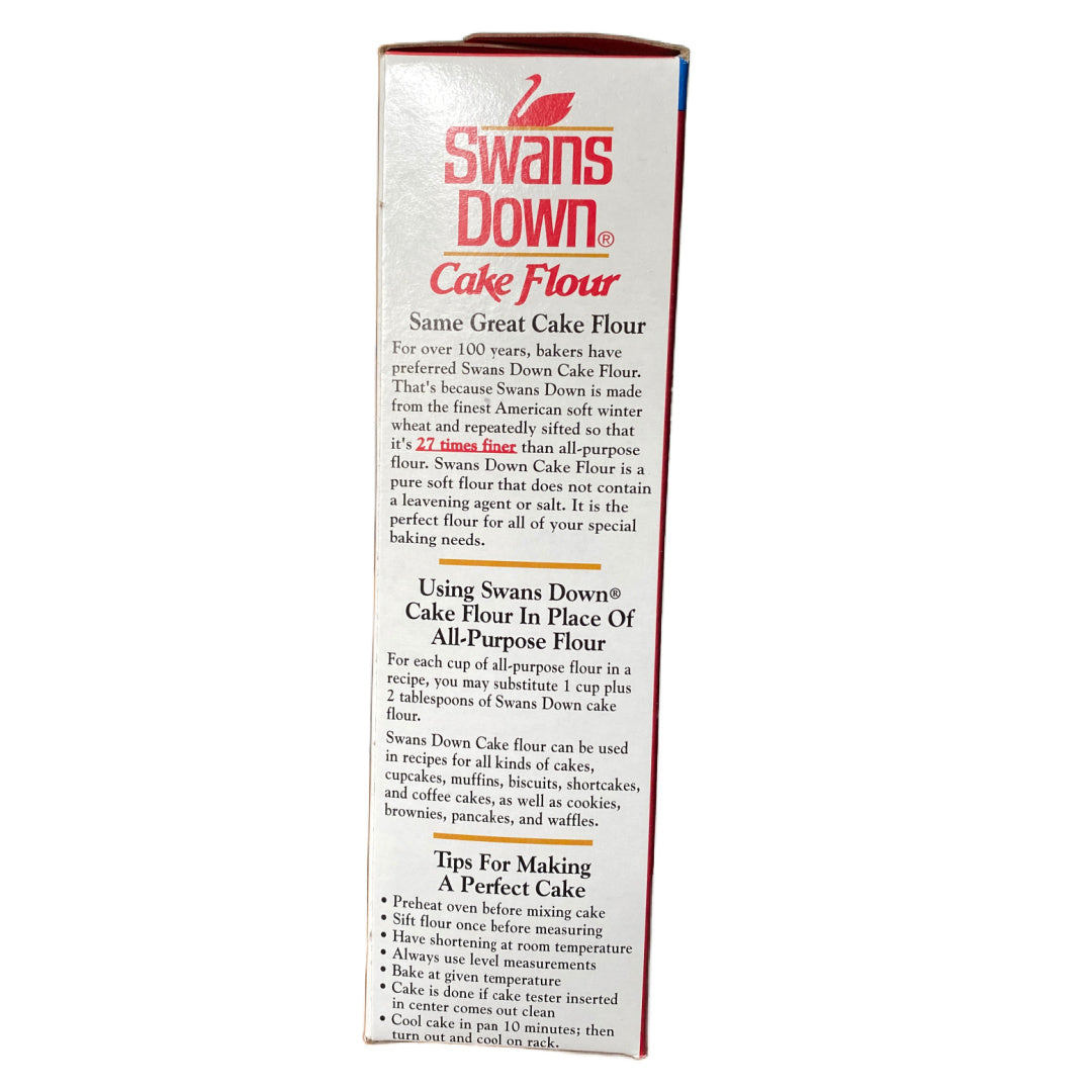 Swans Down Cake Flour, Enriched and Bleached, 32 oz Box - USA brand