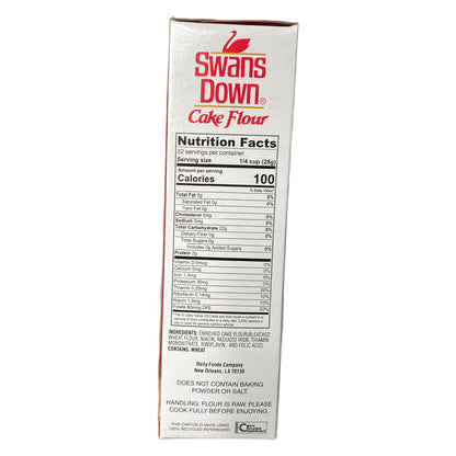 Swans Down Cake Flour, Enriched and Bleached, 32 oz Box - USA brand