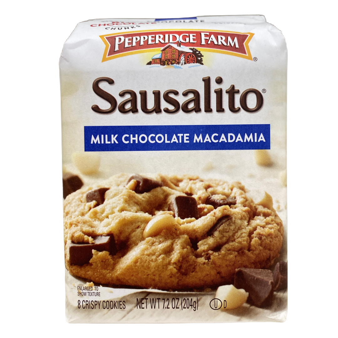 Pepperidge Farm Crispy Milk Chocolate Macadamia Sausalito Cookies 7.2 oz bag