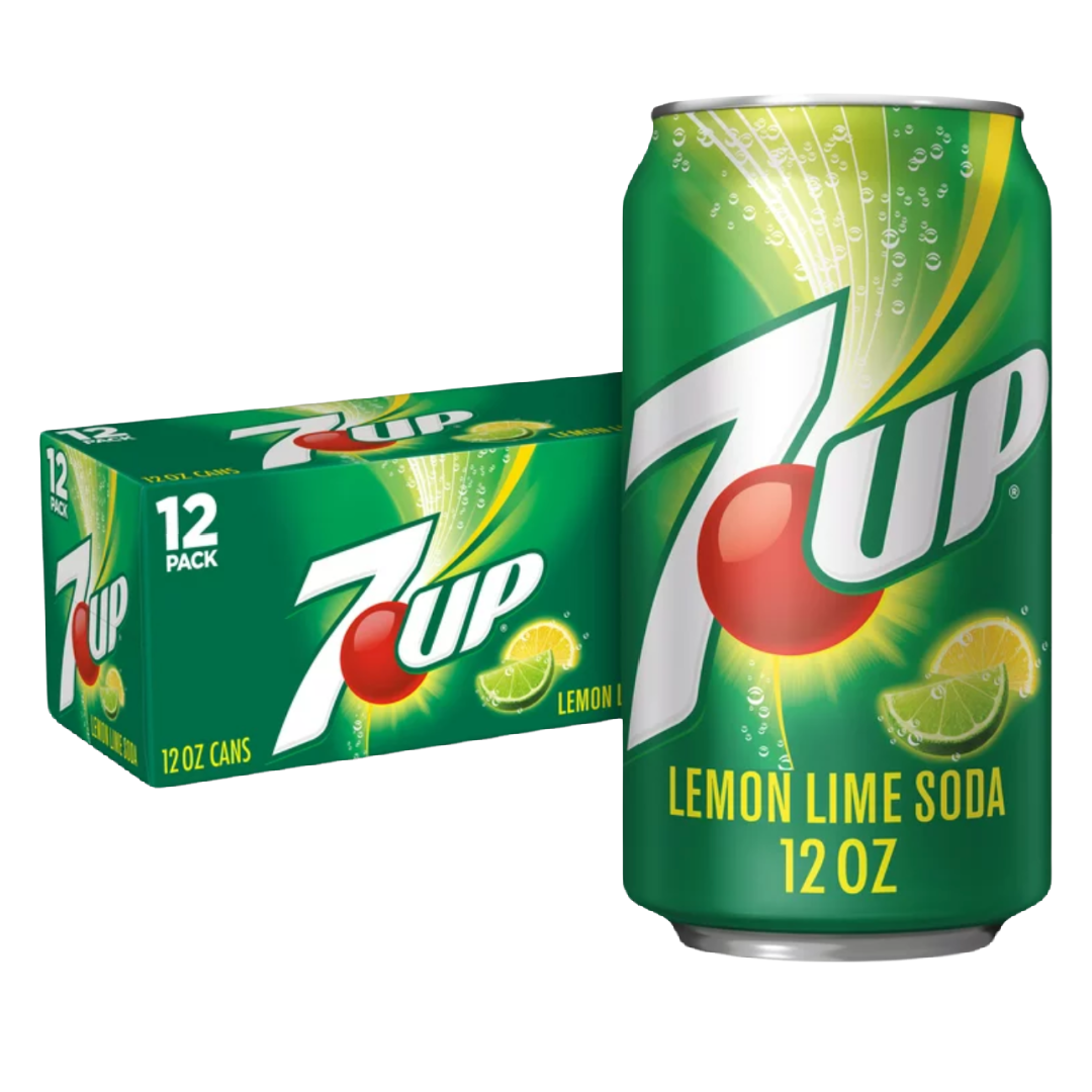 7Up Lemon Lime Soda Pop, 12 fl oz , 12 Pack