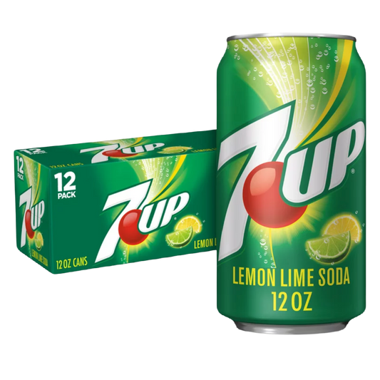 7Up Lemon Lime Soda Pop, 12 fl oz , 12 Pack