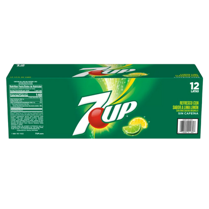 7Up Lemon Lime Soda Pop, 12 fl oz , 12 Pack