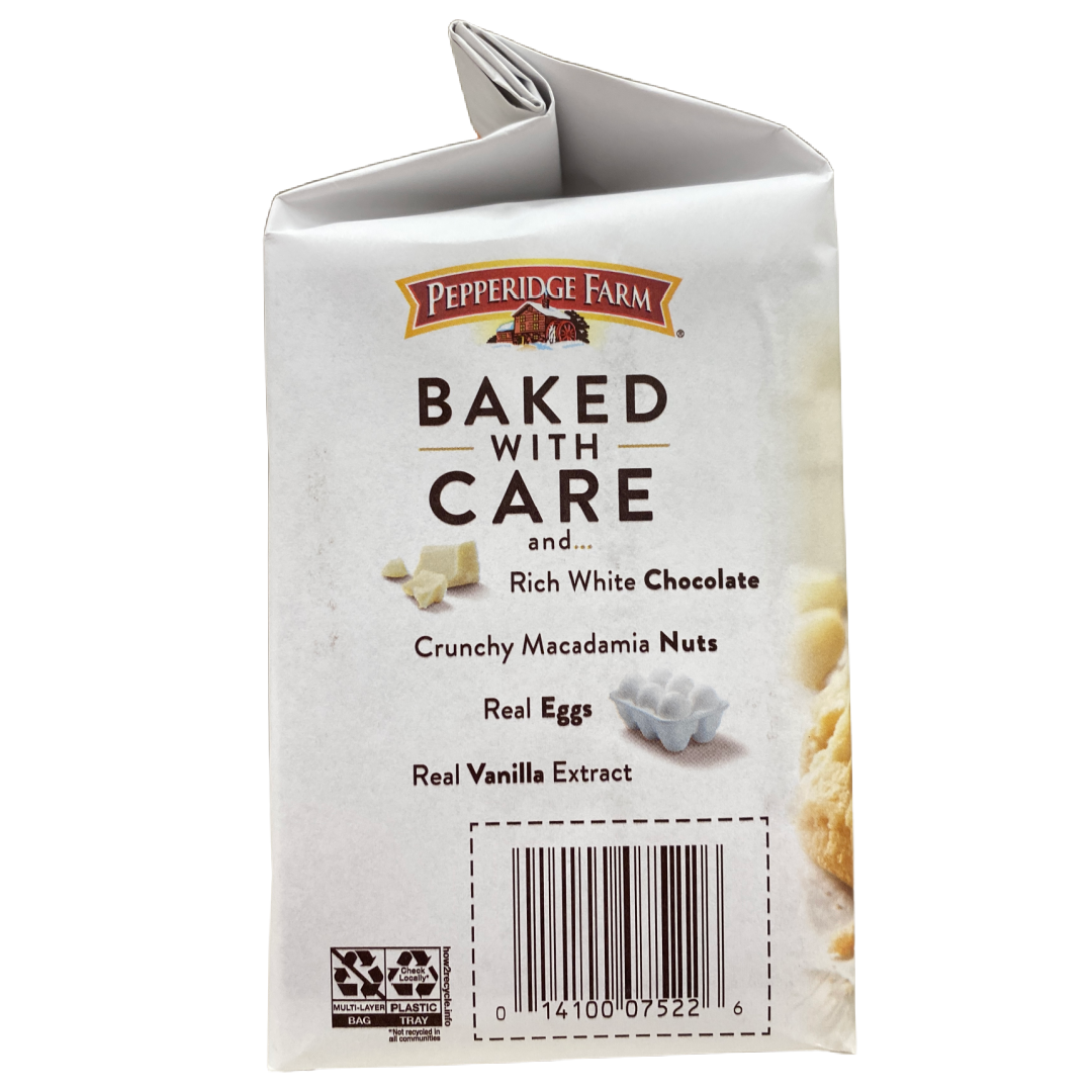 Pepperidge Farm Tahoe White Chocolate Macadamia Cookies 7.2 oz bag