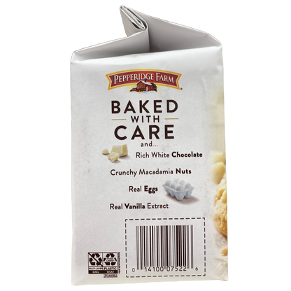 Pepperidge Farm Tahoe White Chocolate Macadamia Cookies 7.2 oz bag