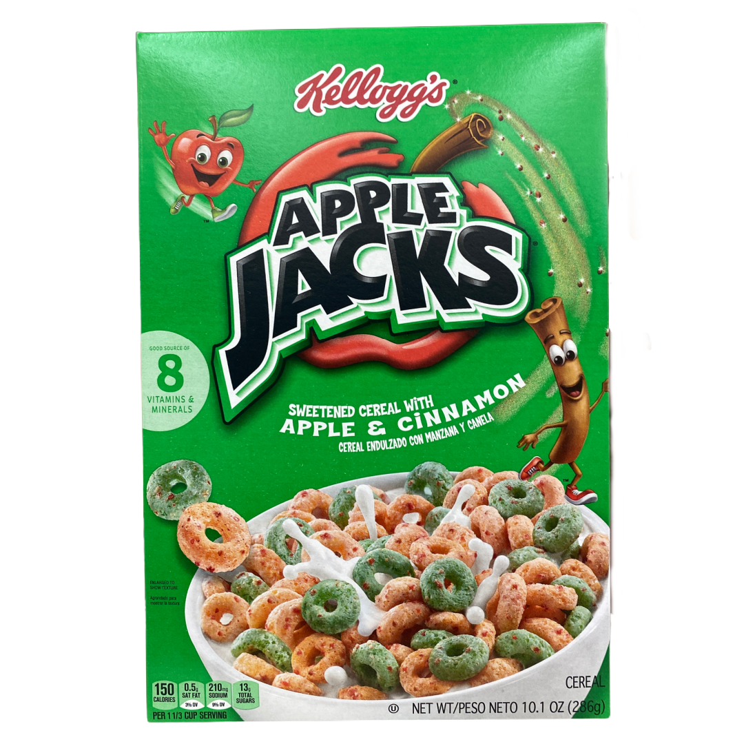 Kellogg's Apple Jacks Sweetened American Cereal 10.1 oz Box