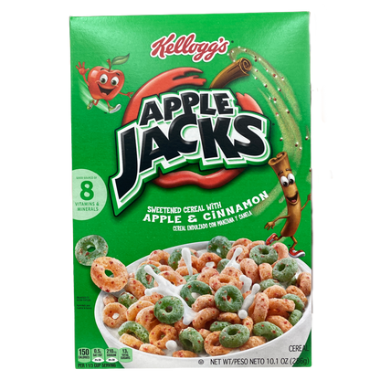 Kellogg's Apple Jacks Sweetened American Cereal 10.1 oz Box