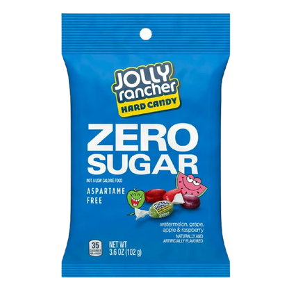 JOLLY RANCHER Zero Sugar Assorted Fruit Flavored Hard Candy 3.6oz