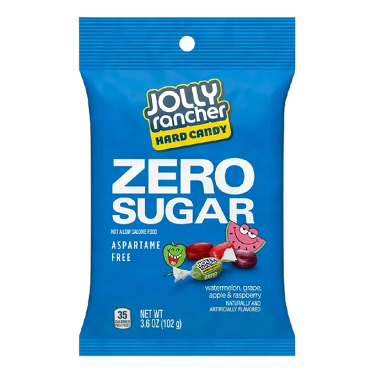 JOLLY RANCHER Zero Sugar Assorted Fruit Flavored Hard Candy 3.6oz