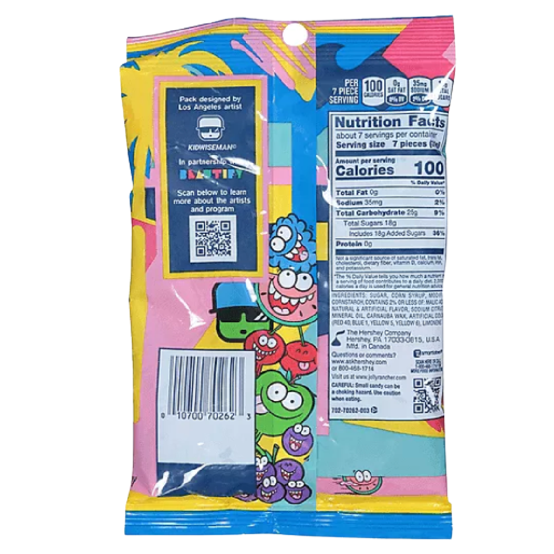 JOLLY RANCHER GUMMIES ORIGINAL Flavors Gummy 7 oz / 198g, Bag