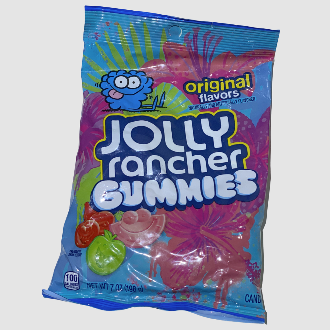 JOLLY RANCHER GUMMIES ORIGINAL Flavors Gummy 7 oz / 198g, Bag