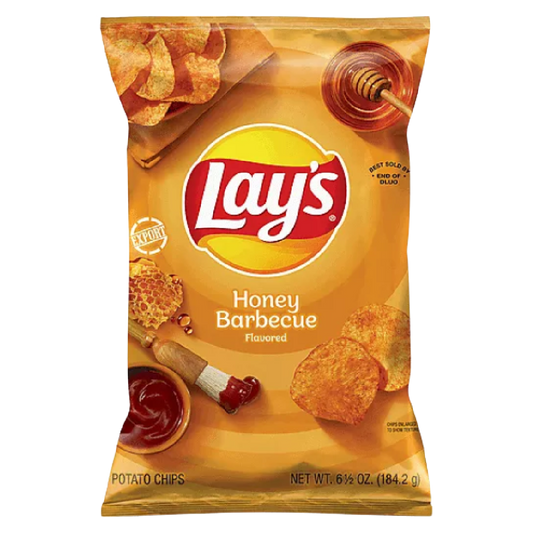 Lay's Honey Barbecue Flavored Potato Chips 6.5 oz bag